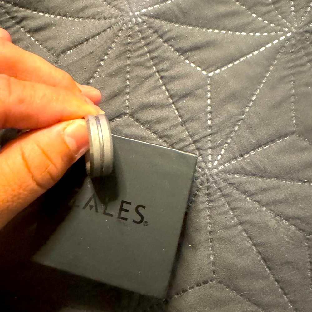 Men’s size 10 wedding band/Zales titanium